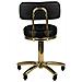 sgabello cosmetico oro am-961 bianco - Foto miniatura 4