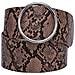 Cintura Doppia Fibbia Stampa Serpente - Foto miniatura 6
