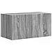 Set mobile TV 4 pcs Grigio Sonoma Legno multistrato - Foto miniatura 7