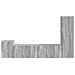 Set mobile TV 4 pcs Grigio Sonoma Legno multistrato - Foto miniatura 8