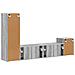 Set mobile TV 4 pcs Grigio Sonoma Legno multistrato - Foto miniatura 9