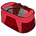 Passeggino Cani Pieghevole 2 Livelli Rosso 83x48x97cm Tessuto - Foto miniatura 9