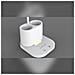 Lampada Da Scrivania Ricaricabile Con Portapenne - Dimmer Touch, Led Per Cura Occhi, Batteria Integrata, Dimmer Continuo E Memoria Luminosità, Bianco - Foto miniatura 6