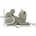 Scultura Gatto Sparky Con Cucciolo In Resina Argento - Foto miniatura 6