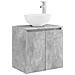 Mobile Lavabo da Parete Grigio Cemento 49,5 x 41 x 64,5 cm - Foto miniatura 1