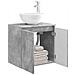 Mobile Lavabo da Parete Grigio Cemento 49,5 x 41 x 64,5 cm - Foto miniatura 2