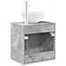 Mobile Lavabo da Parete Grigio Cemento 49,5 x 41 x 64,5 cm - Foto miniatura 4