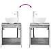 Mobile Lavabo da Parete Grigio Cemento 49,5 x 41 x 64,5 cm - Foto miniatura 7