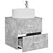 Mobile Lavabo da Parete Grigio Cemento 49,5 x 44,5 x 65,5 cm - Foto miniatura 2