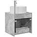 Mobile Lavabo da Parete Grigio Cemento 49,5 x 44,5 x 65,5 cm - Foto miniatura 4