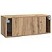 Mobile Porta TV da Muro Rovere Artigianale 78,5 x 31 x 30 cm - Foto miniatura 6