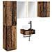Set di mobili per il bagno 5 pcs Legno antico - Foto miniatura 1