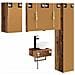 Set di mobili per il bagno 5 pcs Legno antico - Foto miniatura 7