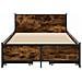 Struttura letto con testata con ruota Rovere Fumo 80 x 200 cm - Foto miniatura 2
