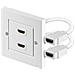 Wentronic MMK Wall Socket HDMI 2 x HDMI Bianco cavo di interfaccia e adattatore - Foto miniatura 1