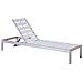 Lettino Sdraio Da Giardino In Alluminio E Legno Sintetico Bianco Nardo - Foto miniatura 30