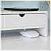 Supporto Monitor Pc Da Scrivania Organizer Scrivania Altezza 11 Cm, bianco, bbf02-w - Foto miniatura 5
