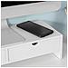 Supporto Monitor Pc Da Scrivania Organizer Scrivania Altezza 11 Cm, bianco, bbf02-w - Foto miniatura 6