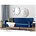 Divano Letto In Velluto Blu Navy Visnes - Foto miniatura 13