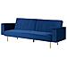 Divano Letto In Velluto Blu Navy Visnes - Foto miniatura 6