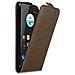 Custodia Compatibile Con Zte Blade V7 In Bruno Caffè - Coperchio Protettivo In Design Flip Con Chiusura Magnetica - Foto miniatura 1