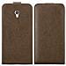 Custodia Compatibile Con Zte Blade V7 In Bruno Caffè - Coperchio Protettivo In Design Flip Con Chiusura Magnetica - Foto miniatura 2