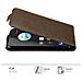 Custodia Compatibile Con Zte Blade V7 In Bruno Caffè - Coperchio Protettivo In Design Flip Con Chiusura Magnetica - Foto miniatura 5