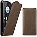 Custodia Compatibile Con Zte Blade V7 In Bruno Caffè - Coperchio Protettivo In Design Flip Con Chiusura Magnetica - Foto miniatura 8