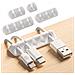 Cable Clip Organizer 5-pack I Titolari Di Gestione Mini Ordina Cavi Per Cavi Adesivo Titolari Clip Per Cavi Di Alimentazione Cavi Di Ricarica Cavi Mouse E Altri Fili Compatibile Bianco - Foto miniatura 2
