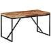 Tavolo Da Pranzo 140x70x76 Cm In Legno Massello Acacia E Mango - Foto miniatura 1