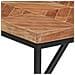 Tavolo Da Pranzo 140x70x76 Cm In Legno Massello Acacia E Mango - Foto miniatura 8