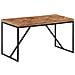 Tavolo Da Pranzo 140x70x76 Cm In Legno Massello Acacia E Mango - Foto miniatura 11