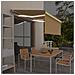 Tenda Sole Retrattile Manuale Parasole LED 3x2,5m Gialla Bianca - Foto miniatura 1