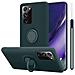 Custodia Compatibile Con Samsung Galaxy Note 20 Ultra In Liquid Verde - Coperchio Protettivo In Silicone Tpu Flessibile Con Anello - Foto miniatura 1