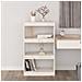 Libreria / divisorio Bianco 60x30x103,5 Cm Legno Massello Di Pino - Foto miniatura 3