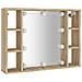 Mobile A Specchio Con Led Rovere Sonoma 76x15x55 Cm - Foto miniatura 3