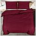 Set Copripiumino Bordeaux 200x200 Cm In Microfibra Leggera - Foto miniatura 5