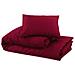 Set Copripiumino Bordeaux 200x200 Cm In Microfibra Leggera - Foto miniatura 6