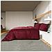 Set Copripiumino Bordeaux 200x200 Cm In Microfibra Leggera - Foto miniatura 7