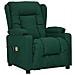 Poltrona Massaggiante Elettrica Verde Scuro in Tessuto - Foto miniatura 2