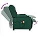 Poltrona Massaggiante Elettrica Verde Scuro in Tessuto - Foto miniatura 7