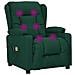 Poltrona Massaggiante Elettrica Verde Scuro in Tessuto - Foto miniatura 8