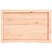 Ripiano a Parete 80x50x (2-6) cm Massello Rovere Non Trattato - Foto miniatura 3