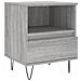 Comodino Grigio Sonoma 40x35x50 Cm In Legno Multistrato - Foto miniatura 2