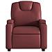 Poltrona Reclinabile Rosso Vino In Similpelle - Foto miniatura 3