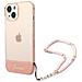Cover Per Iphone 14 Con Cinturino Di Perle, Rosa - Foto miniatura 1