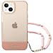 Cover Per Iphone 14 Con Cinturino Di Perle, Rosa - Foto miniatura 2