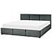 Letto Contenitore Velluto Bousse 180 X 200 Cm Grigio Scuro - Foto miniatura 8