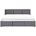 Letto Contenitore Velluto Bousse 180 X 200 Cm Grigio Scuro - Foto miniatura 12
