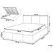 Letto Contenitore Velluto Bousse 180 X 200 Cm Grigio Scuro - Foto miniatura 15